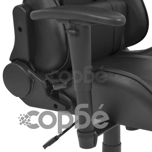 Офис рейсинг стол, накланящ се, изкуствена кожа, черен ➤ топ цена ➤ sorbe.bg