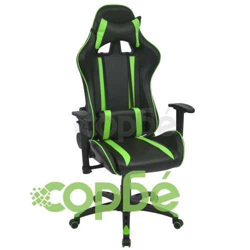 Офис рейсинг стол, накланящ се, изкуствена кожа, зелен ➤ топ цена ➤ sorbe.bg