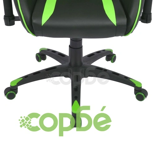 Офис рейсинг стол, накланящ се, изкуствена кожа, зелен ➤ топ цена ➤ sorbe.bg