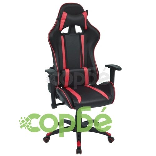 Офис рейсинг стол, накланящ се, изкуствена кожа, червен ➤ топ цена ➤ sorbe.bg