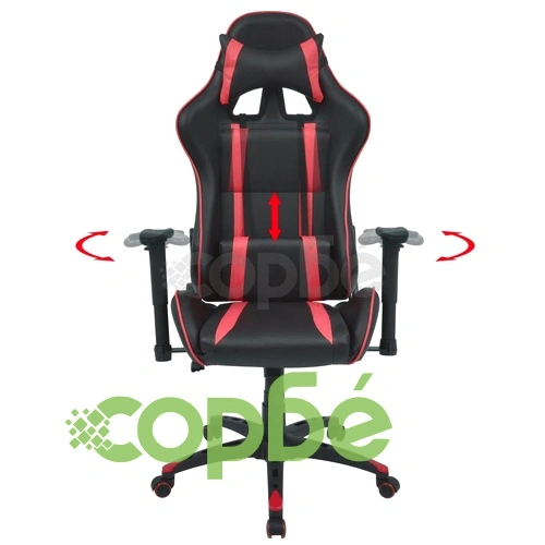 Офис рейсинг стол, накланящ се, изкуствена кожа, червен ➤ топ цена ➤ sorbe.bg