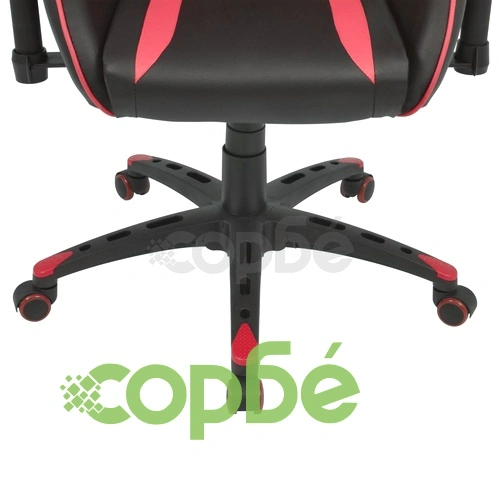 Офис рейсинг стол, накланящ се, изкуствена кожа, червен ➤ топ цена ➤ sorbe.bg