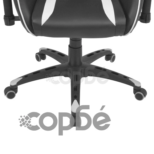 Офис рейсинг стол, накланящ се, изкуствена кожа, бял ➤ топ цена ➤ sorbe.bg