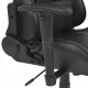 Офис рейсинг стол, накланящ се, с подложка за крака, черен