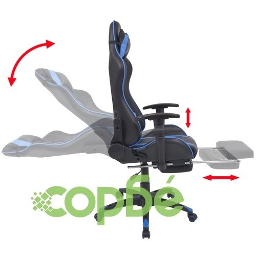 Наклоняем офис рейсинг стол с подложка за крака, синьо ➤ топ цена ➤ sorbe.bg