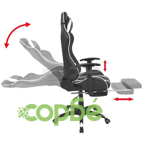 Наклоняем офис рейсинг стол с подложка за крака, бяло ➤ топ цена ➤ sorbe.bg