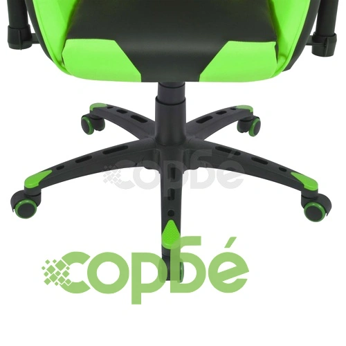 Офис стол, накланящ се, изкуствена кожа, зелен ➤ топ цена ➤ sorbe.bg