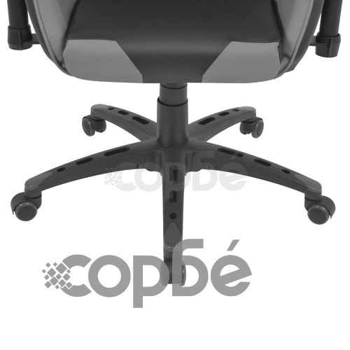 Офис стол, накланящ се, изкуствена кожа, сив ➤ топ цена ➤ sorbe.bg