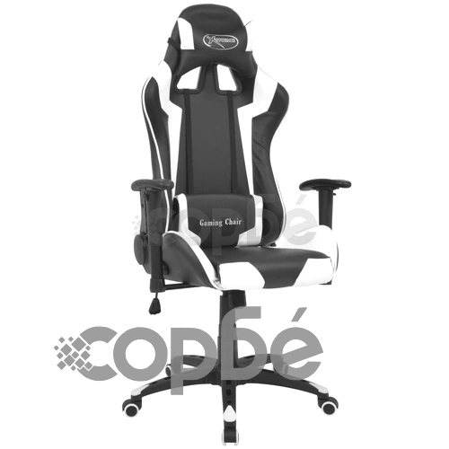 Офис стол, накланящ се, изкуствена кожа, бял ➤ топ цена ➤ sorbe.bg