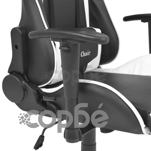 Офис стол, накланящ се, изкуствена кожа, бял ➤ топ цена ➤ sorbe.bg