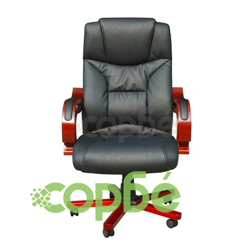 Луксозен офис стол, черен, 64 x 68 x (108 - 117) см ➤ топ цена ➤ sorbe.bg