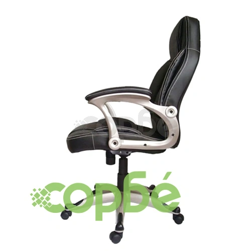 Луксозен офис стол, черен, 60 x 71 x (103 - 112) см ➤ топ цена ➤ sorbe.bg