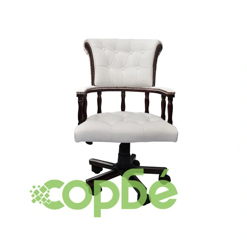 Въртящ офис стол, бял ➤ топ цена ➤ sorbe.bg