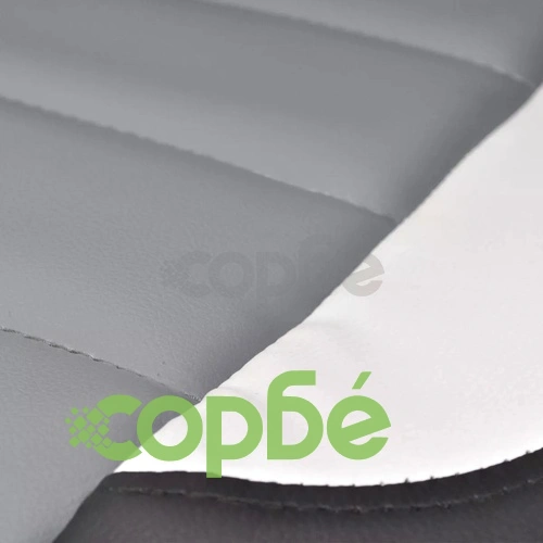 Офис стол от изкуствена кожа с модерен дизайн, сив ➤ топ цена ➤ sorbe.bg