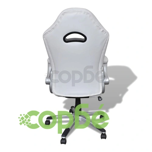 Елегантен офис стол от изкуствена кожа, цвят: бял ➤ топ цена ➤ sorbe.bg