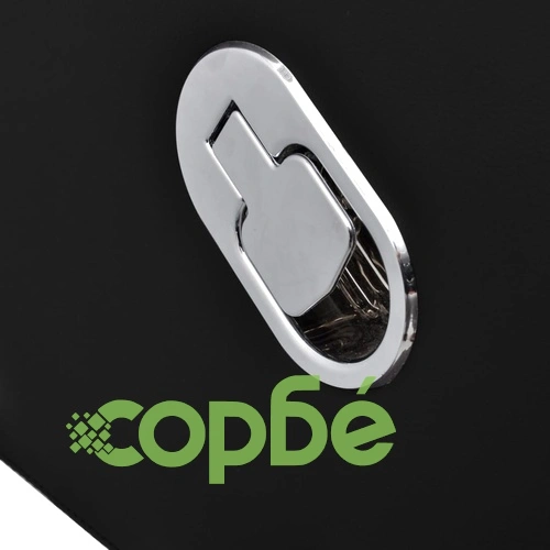 Офис стол реклайнер, изкуствена кожа, черен, висококачествен ➤ топ цена ➤ sorbe.bg