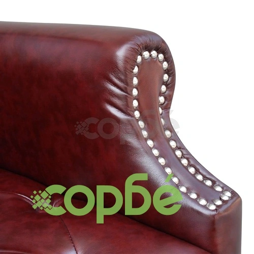 Офис стол от изкуствена кожа, регулируем, въртящ се, кафяв ➤ топ цена ➤ sorbe.bg