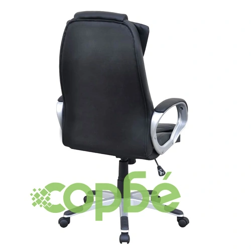 Офис стол от изкуствена кожа, черен ➤ топ цена ➤ sorbe.bg