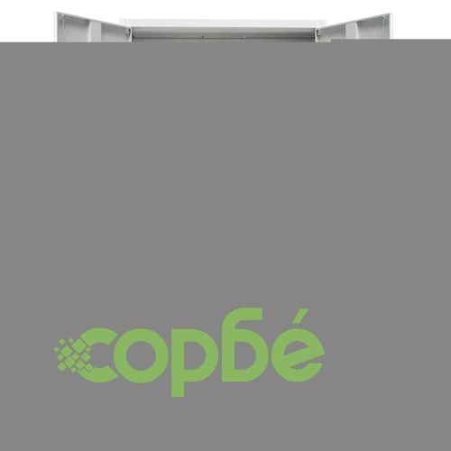 Офис шкаф с 4 врати и 2 чекмеджета, сив, 180 см, стомана ➤ топ цена ➤ sorbe.bg