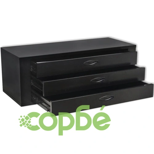 Метален шкаф за инструменти, 3 чекмеджета, черен ➤ топ цена ➤ sorbe.bg