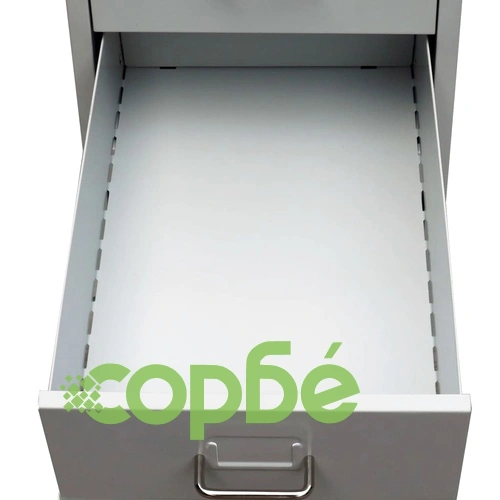 Шкаф картотека с 5 чекмеджета, сив, 68,5 см, стомана ➤ топ цена ➤ sorbe.bg