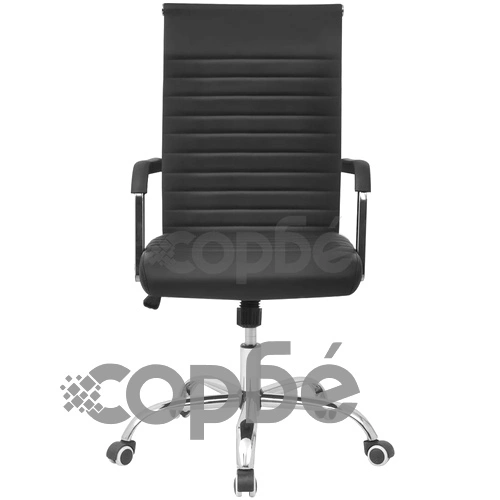 vidalXL офис стол от изкуствена кожа 55 х 63 см, черен цвят ➤ топ цена ➤ sorbe.bg