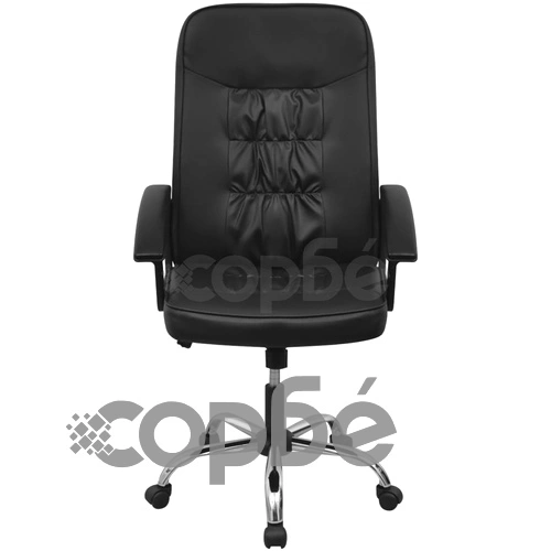 vidalXL офис стол, изкуствена кожа, 67 x 70 см, черен ➤ топ цена ➤ sorbe.bg