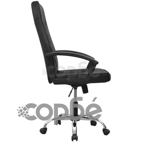 vidalXL офис стол, изкуствена кожа, 67 x 70 см, черен ➤ топ цена ➤ sorbe.bg