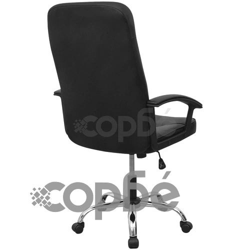 vidalXL офис стол, изкуствена кожа, 67 x 70 см, черен ➤ топ цена ➤ sorbe.bg