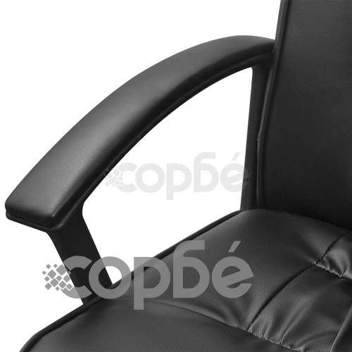 vidalXL офис стол, изкуствена кожа, 67 x 70 см, черен ➤ топ цена ➤ sorbe.bg