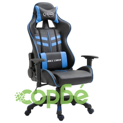 Геймърски стол, синьо, изкуствена кожа ➤ топ цена ➤ sorbe.bg