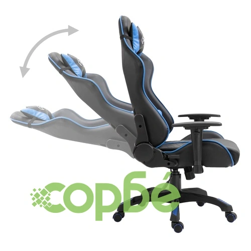 Геймърски стол, синьо, изкуствена кожа ➤ топ цена ➤ sorbe.bg