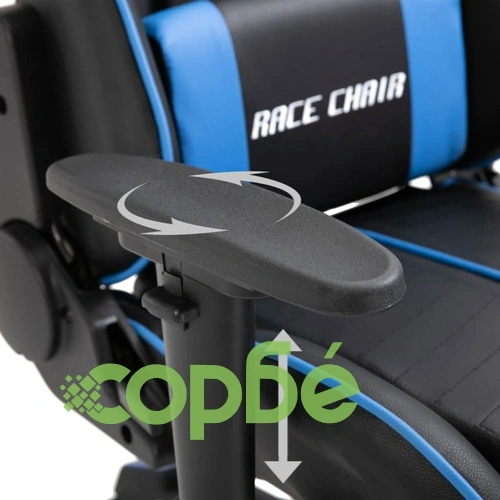 Геймърски стол, синьо, изкуствена кожа ➤ топ цена ➤ sorbe.bg