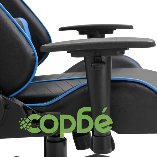 Геймърски стол, синьо, изкуствена кожа ➤ топ цена ➤ sorbe.bg