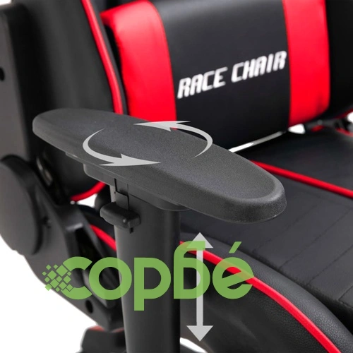 Геймърски стол, червено, изкуствена кожа ➤ топ цена ➤ sorbe.bg