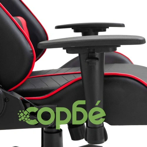 Геймърски стол, червено, изкуствена кожа ➤ топ цена ➤ sorbe.bg