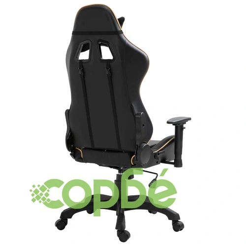 Геймърски стол, златисто, изкуствена кожа ➤ топ цена ➤ sorbe.bg