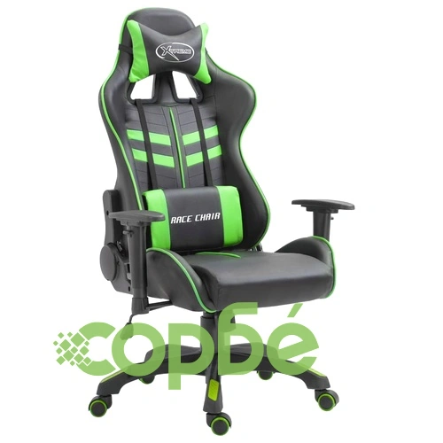 Геймърски стол, зелено, изкуствена кожа ➤ топ цена ➤ sorbe.bg