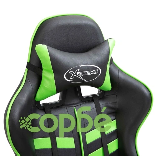 Геймърски стол, зелено, изкуствена кожа ➤ топ цена ➤ sorbe.bg