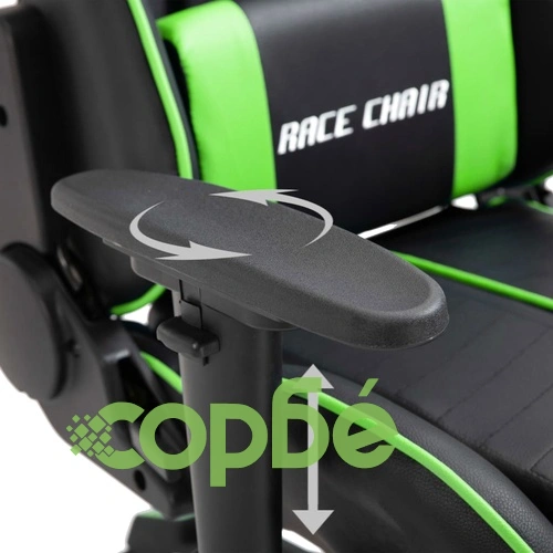 Геймърски стол, зелено, изкуствена кожа ➤ топ цена ➤ sorbe.bg