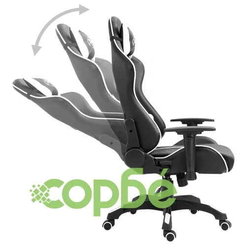 Геймърски стол, бяло, изкуствена кожа ➤ топ цена ➤ sorbe.bg