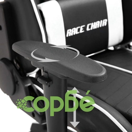 Геймърски стол, бяло, изкуствена кожа ➤ топ цена ➤ sorbe.bg