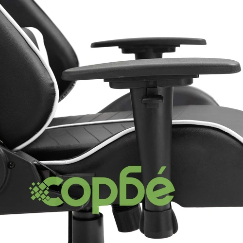 Геймърски стол, бяло, изкуствена кожа ➤ топ цена ➤ sorbe.bg