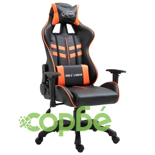 Геймърски стол, оранжево, изкуствена кожа ➤ топ цена ➤ sorbe.bg