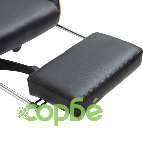 Геймърски стол с подложка за крака, златисто, изкуствена кожа ➤ топ цена ➤ sorbe.bg