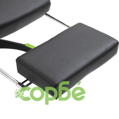 Геймърски стол с подложка за крака, зелено, изкуствена кожа ➤ топ цена ➤ sorbe.bg