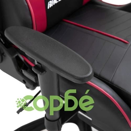 Геймърски стол с подложка за крака виненочервен изкуствена кожа ➤ топ цена ➤ sorbe.bg