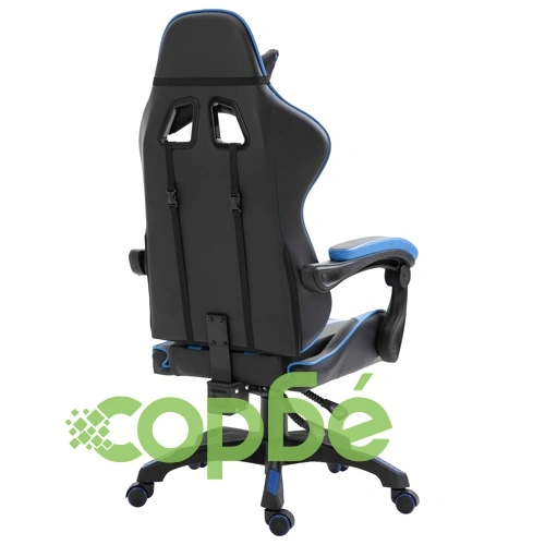 Геймърски стол, синьо, изкуствена кожа ➤ топ цена ➤ sorbe.bg