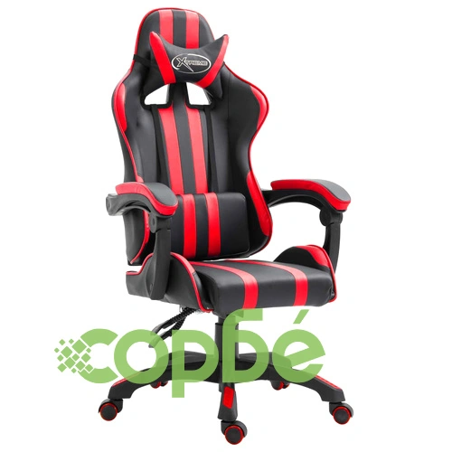 Геймърски стол, червено, изкуствена кожа ➤ топ цена ➤ sorbe.bg
