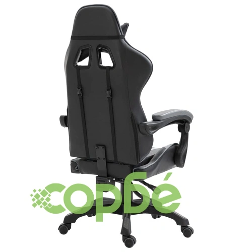 Геймърски стол, сиво, изкуствена кожа ➤ топ цена ➤ sorbe.bg